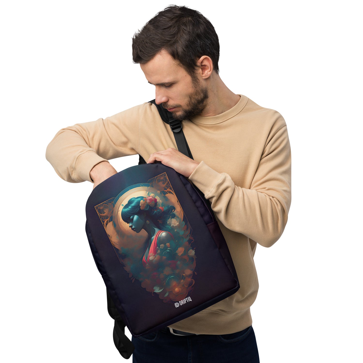Équilibre: A Harmonious Alphonse Mucha Inspired Backpack