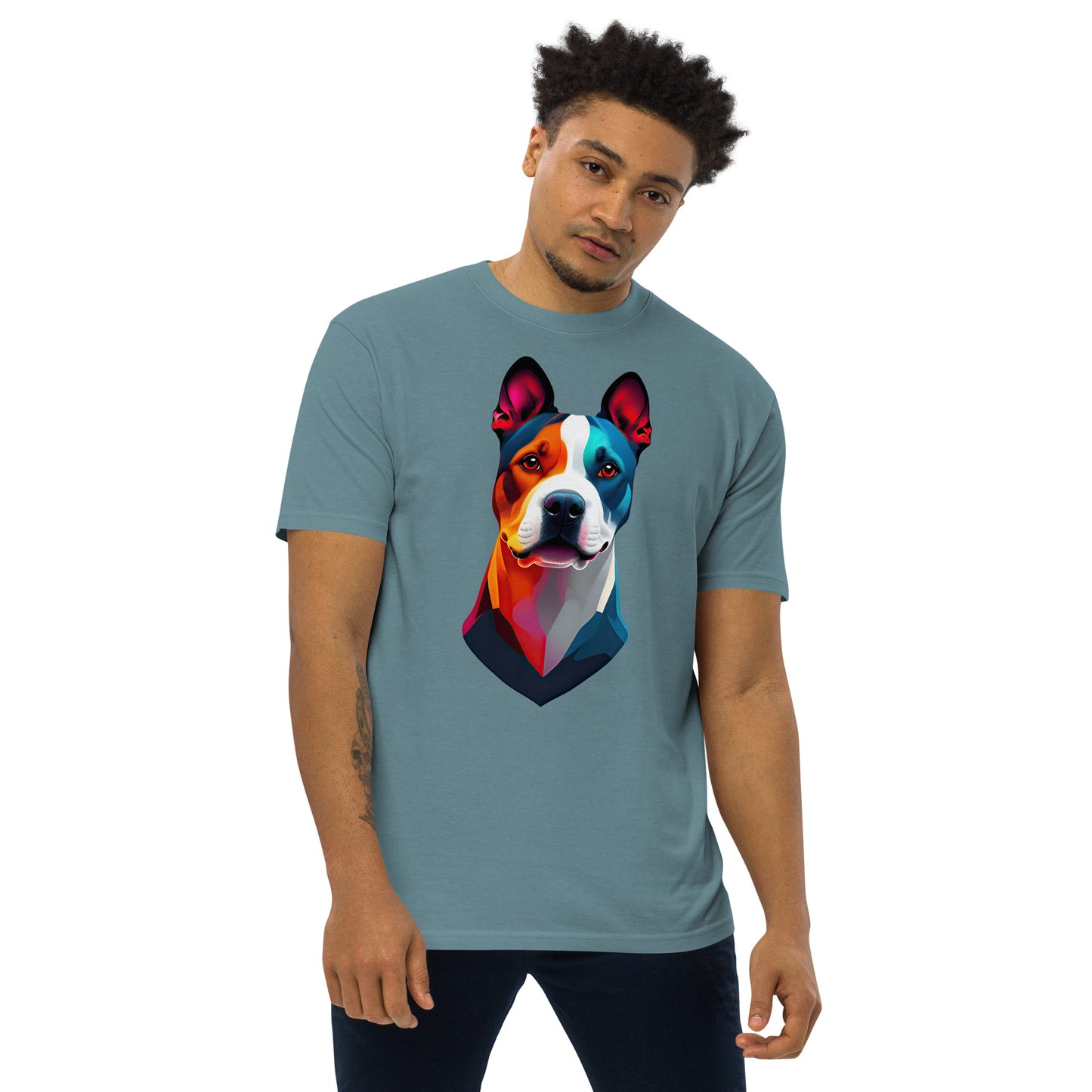 Colorful Pit Bull Splash T-Shirt